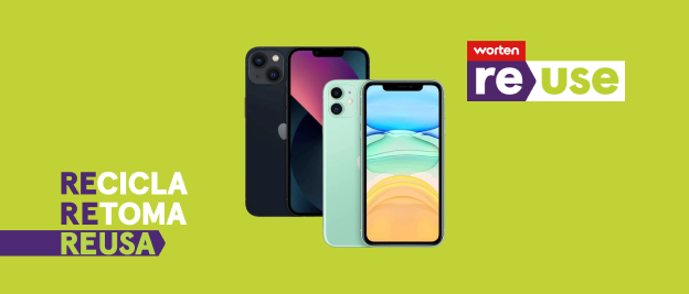 Seleção de iPhones Recondicionados Reuse