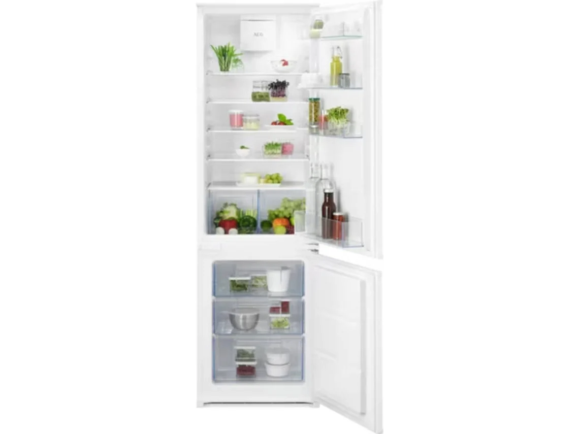 Frigorífico Combinado Encastre AEG OSC5D181ES (Low Frost - 177.2 cm - 267 L - Branco)