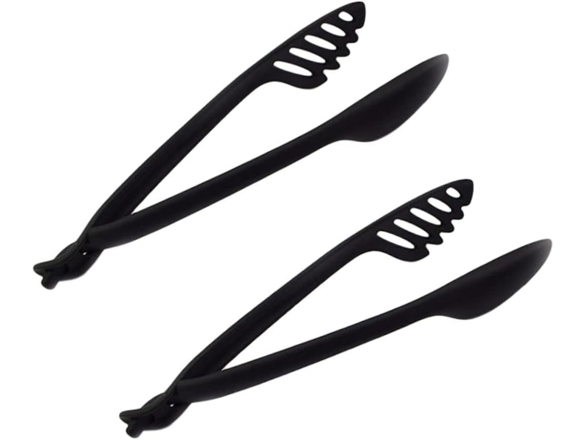 Pinça Para Alimentos Pretyzoom, 2 Peças, Nylon Resistente Ao Calor, Clipe Antiderrapante Para Churrasco, Saladas E