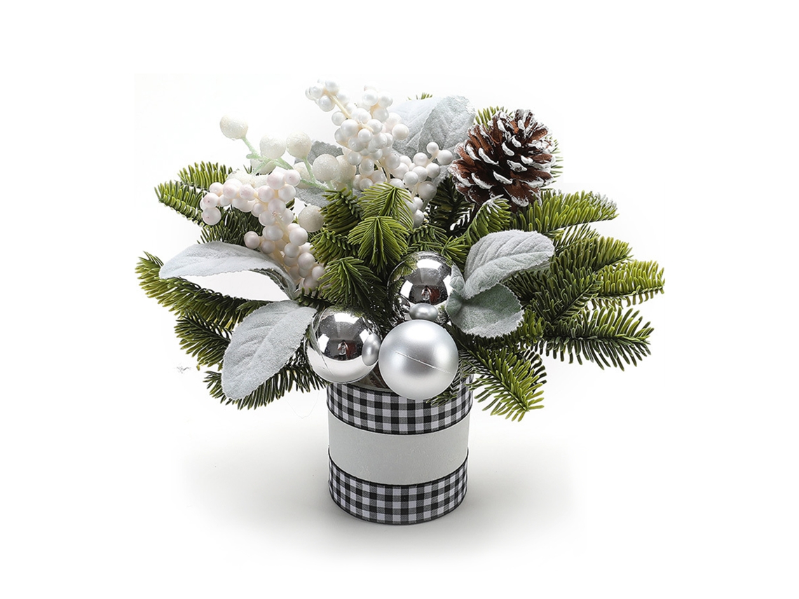 Laxiscreed Árvore De Natal Pequena Para Mesa Com Decoração De Bonsai