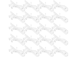 Clips De Plástico Transparente Ocultos Para Cortinas Horizontais, 24 Peças Duráveis, Design Discreto Para Uso Doméstico