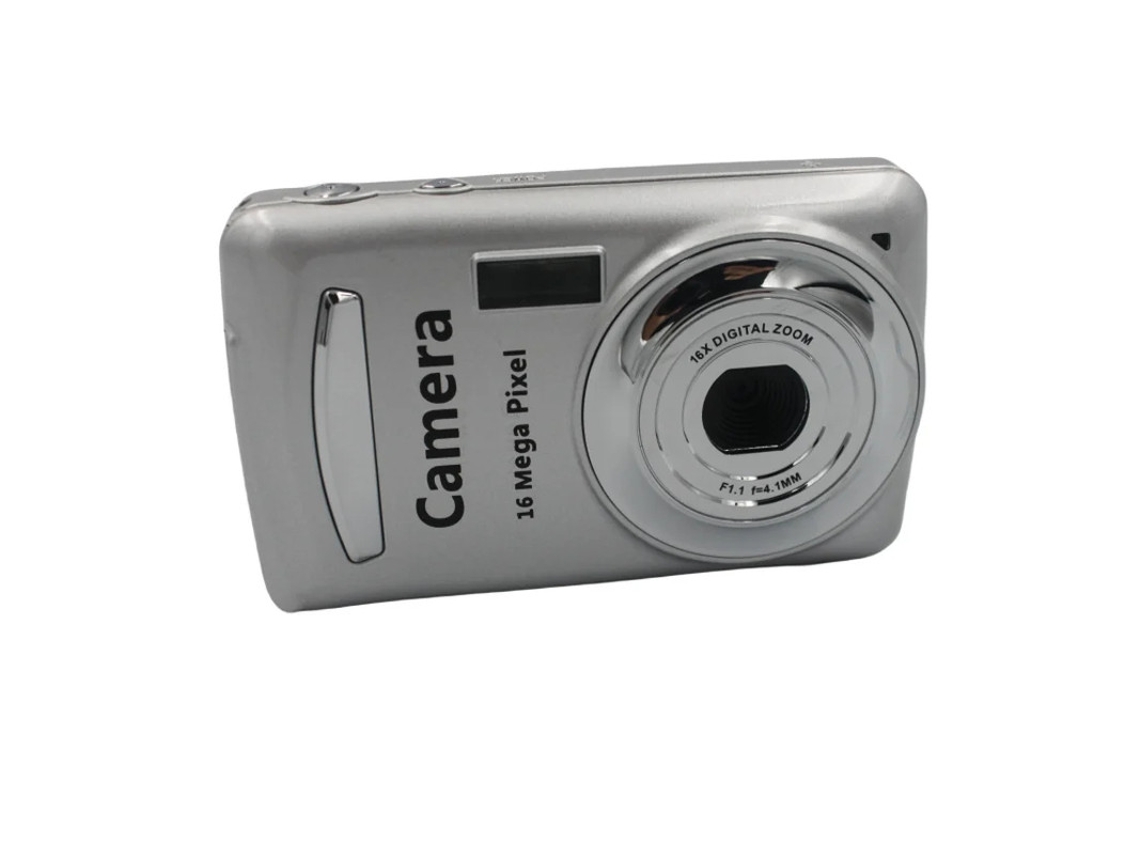 Câmera Digital De 16 Mp Câmera Ccd Pequena E Compacta Com Visor Lcd Estilo Retrô Adequada Para Adolescentes E Adultos Prata Yizhood