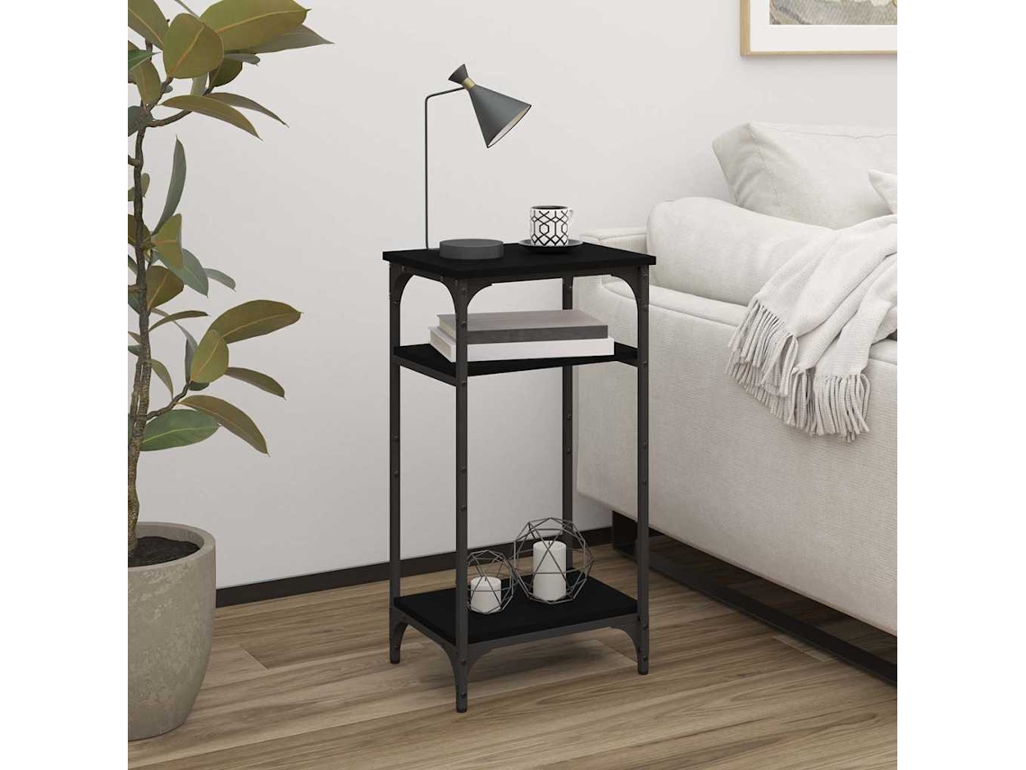 Vidaxl Mesa De Apoio 40x30x75 Cm Derivados De Madeira Preto