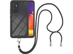 Capa com Cordão Colar Protetora Pescoço para Samsung Galaxy A82 5G HONGWE. Transparente