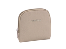 Bolsa de Joias Portátil com Zíper Pu com Forro Macio para Pulseiras e Colares, Estojo Compacto de Proteção Khaki INF