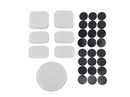 Kit De Acolchoamento Para Capacete Com 7 Peças Em Eva De Alta Densidade, Incluindo 24 Peças Com Fecho De Velcro Para Motociclismo E Ciclismo (cinza).