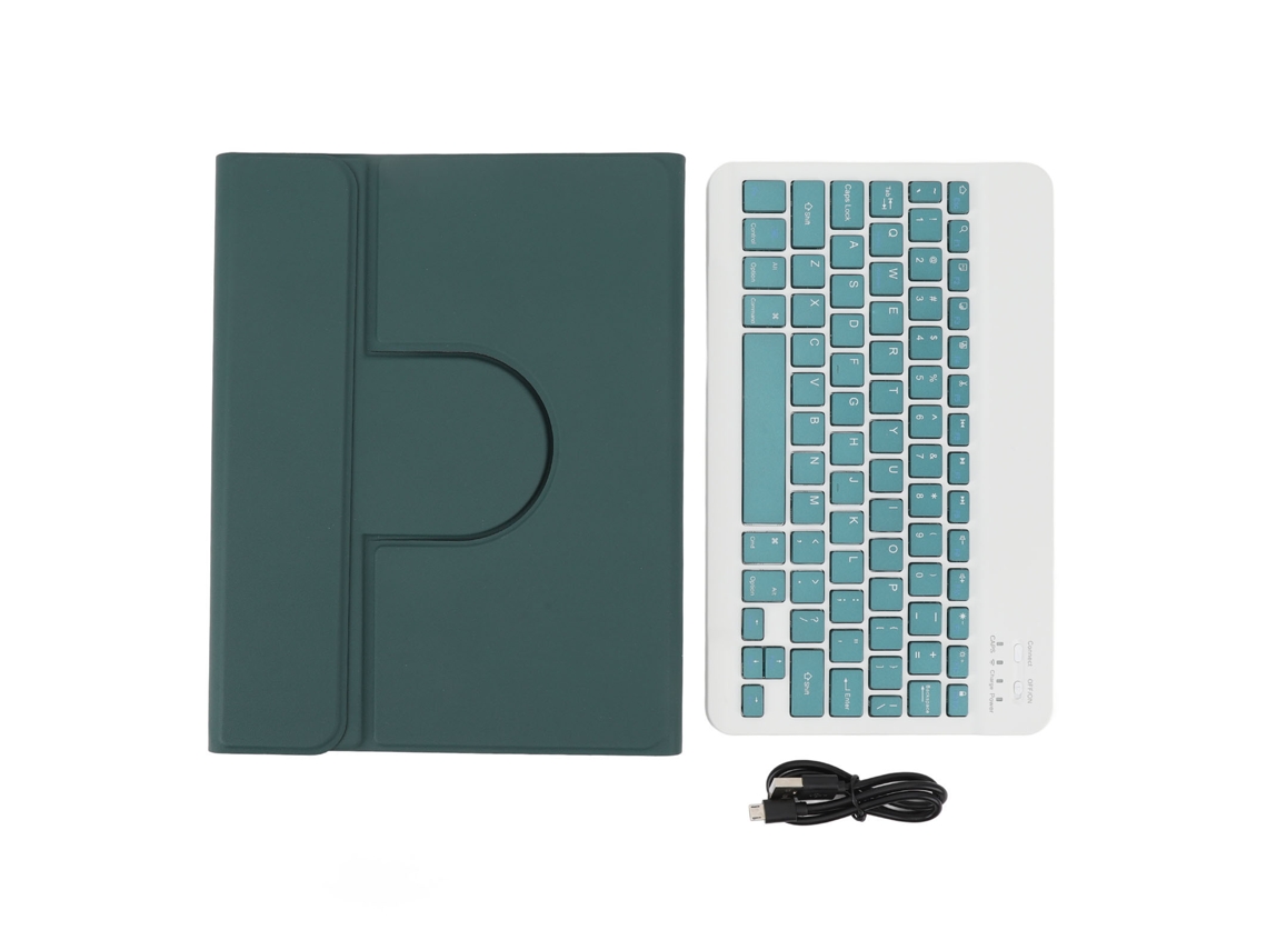 2026zentro-capa Com Teclado Bluetooth Sem Fio Detachável E Suporte Para Caneta Para Tablet Pro 11in 2018-2020 Ios Verde