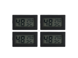 4pcs Mini Termômetro Higrômetro Digital Lcd Medidor de Temperatura Umidade para Répteis Casa S/MARCA