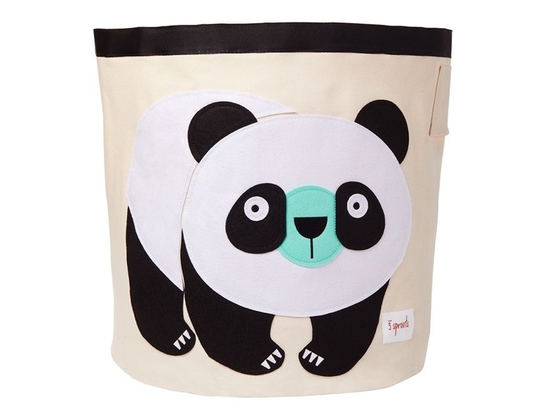 Sprouts - Bolsa De Brinquedo Panda - Elemento Para Crianças Preta