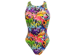 Fato de banho para Mulher TURBO Graffitti 2016 Multicor para Natação (XXL)