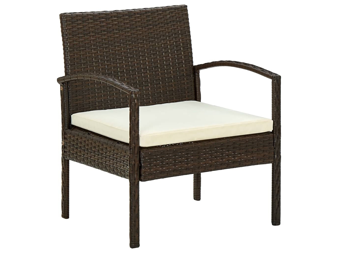 Garden Chair, Garden Chairs Vidaxl Marrom Rattan / Vime (n/a)