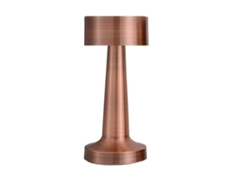 2026 lâmpada de Mesa Led Moderna Recarregável Sem Fio Regulável Luz Noturna Usb para Quarto Bar Loja Cobre
