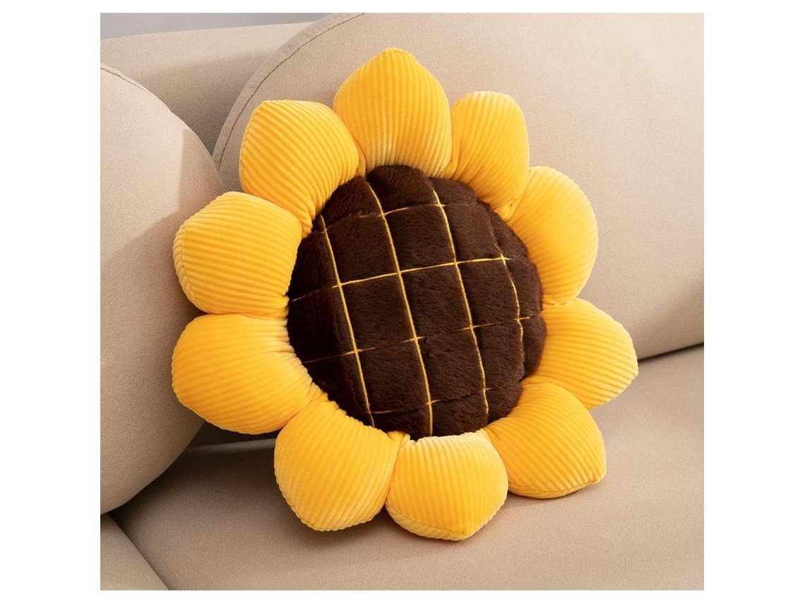 2026 almohada de Suelo En Forma de Girasol Suave Almohadon de Deco para Sala 39cm