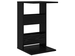Mesa lateral Carvalho Preto 40 x 35 x 60,5 cm - Exclusiva da Maison