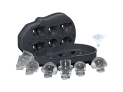 Molde De Gelo Em Forma De Caveira 3d Com Tampa, Molde De Silicone Para Gelo, Whiskey E Gin