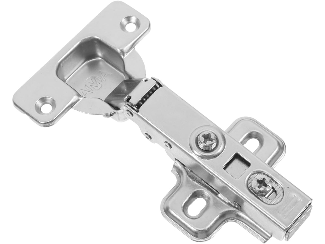 Dobradiça Hidráulica Para Porta De Armário Cozinha Com Amortecedor Reforçado E Função Fechamento Suave Maior Silêncio