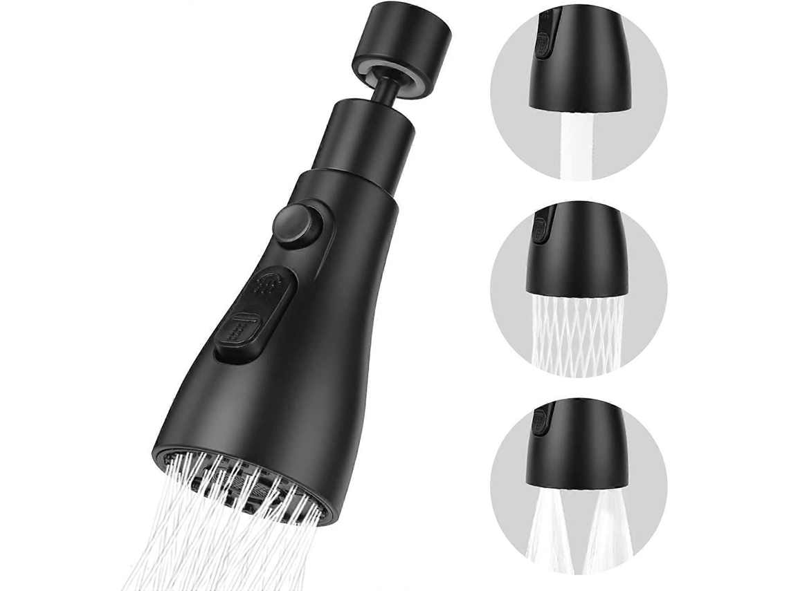 Boquilla de Grifo de Cocina, Giratória 360°, 3 Modos, Aerador Ajustável, Latón S/MARCA
