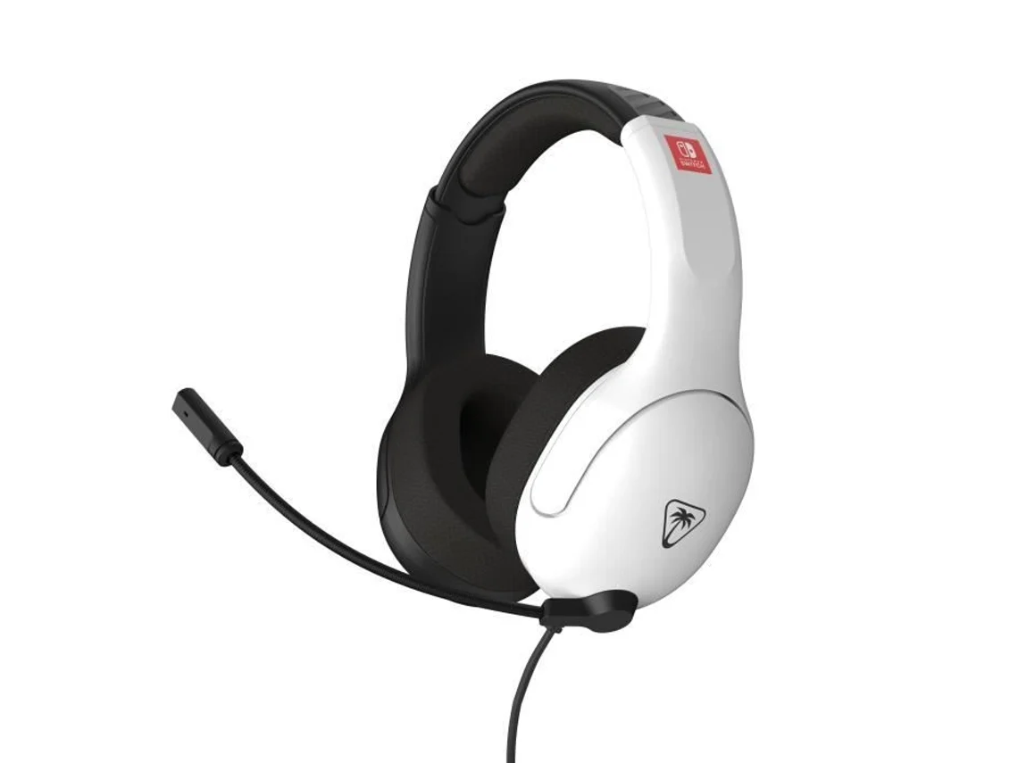 Casque De Gaming Com Fio Turtle Beach Tbs 8003 05 Airlite Fit Licença Oficial Nintendo Para Switch™ 2 Preto Branco
