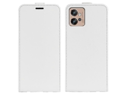 Capa De Couro Com Flip Vertical E Textura Para Motorola Moto G32 R64