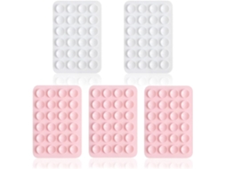 Suporte De Silicone Com Ventosa (5 Unidades), Antiderrapante, Ideal Para Selfies E Vídeos Com As Mãos Livres.