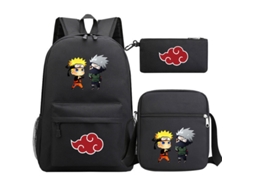 Conjunto de Três Peças de Mochila KOHREE de Anime Harajuku