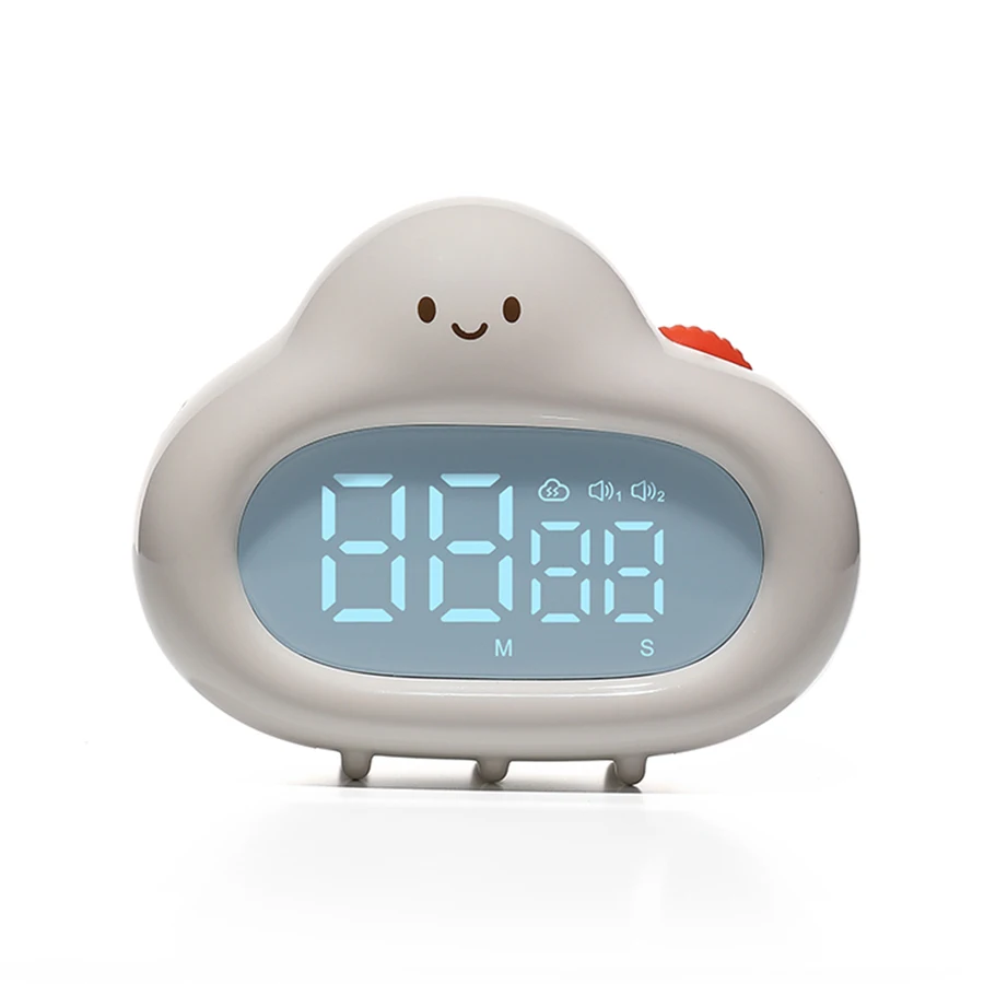 (branco) 1 Temporizador Criativo Em Formato De Nuvem, Temporizador De Desenho Animado