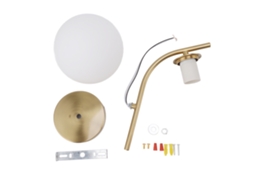 Rebe-lâmpada De Parede De Vidro Interior Sconce Dourado Porta Lâmpada E27 E26 85‑265v Para Quarto