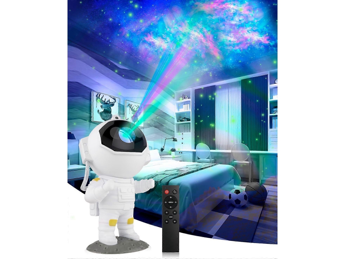 Luminária Projetora De Galáxias Astronauta, Luz Noturna Nebulosa, Luminária Estrelada Para Quarto E Projetor De Teto, Com Temporizador E Projetor