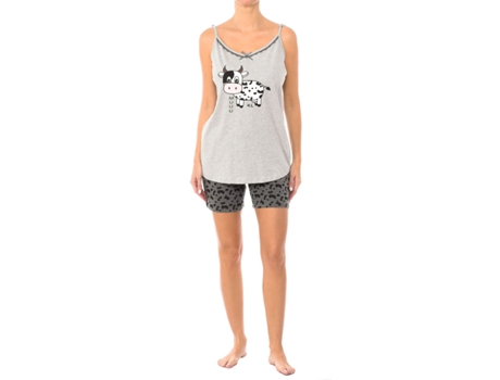 Pijama Feminino de Verão 100% Algodão Kl45200 Regata e Shorts Pijama Primavera Verão Pijama Curto Feminino KISSES AND LOVE