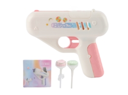 Juguete Lancador de Açúcar Doce com Luz Rosa Carinhoso para Crianças, Meninas e Namoradas Elétrico