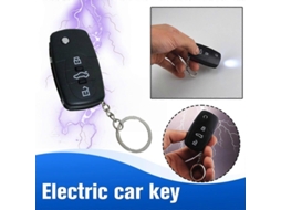 Chaveiro de Brinquedo com Choque Elétrico Preto para Pegadinhas, Brincadeiras Práticas e Divertidas para Crianças. CHARM