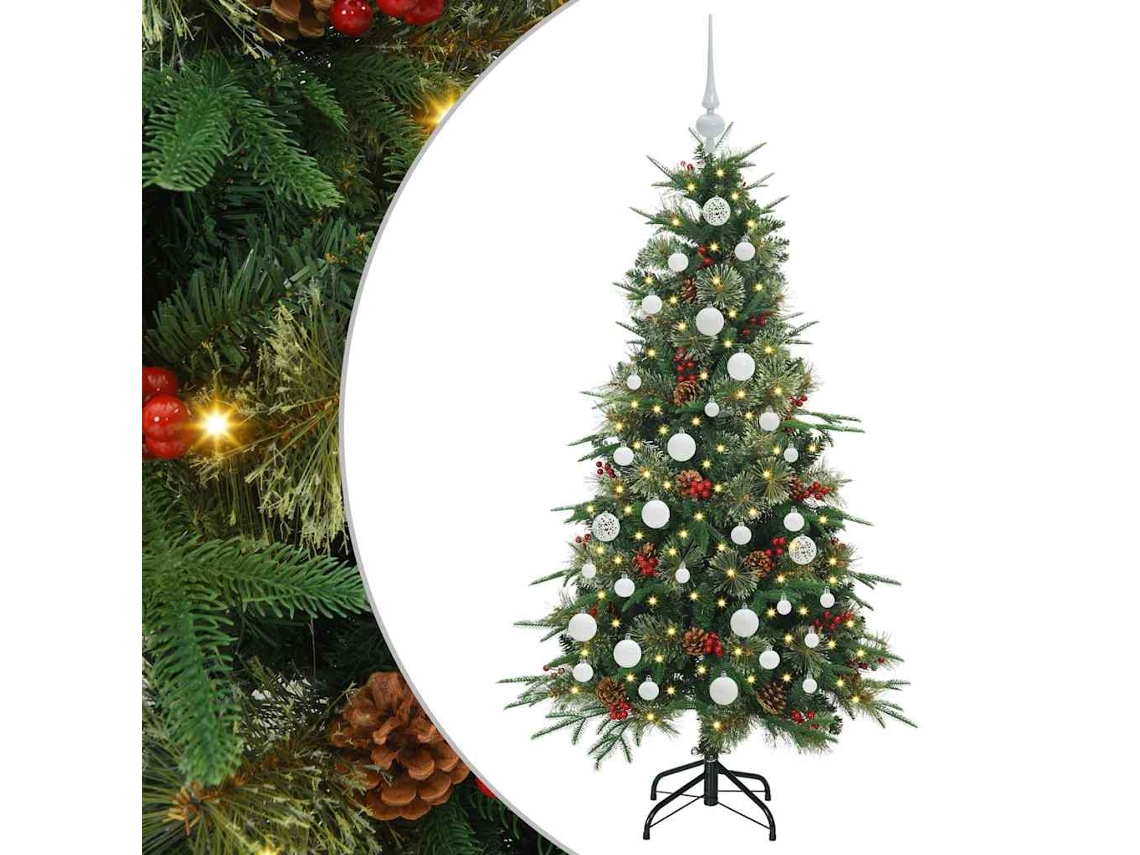 Conjunto 1 Decoração De Natal Vidaxl Verde Plástico (150 Cm)