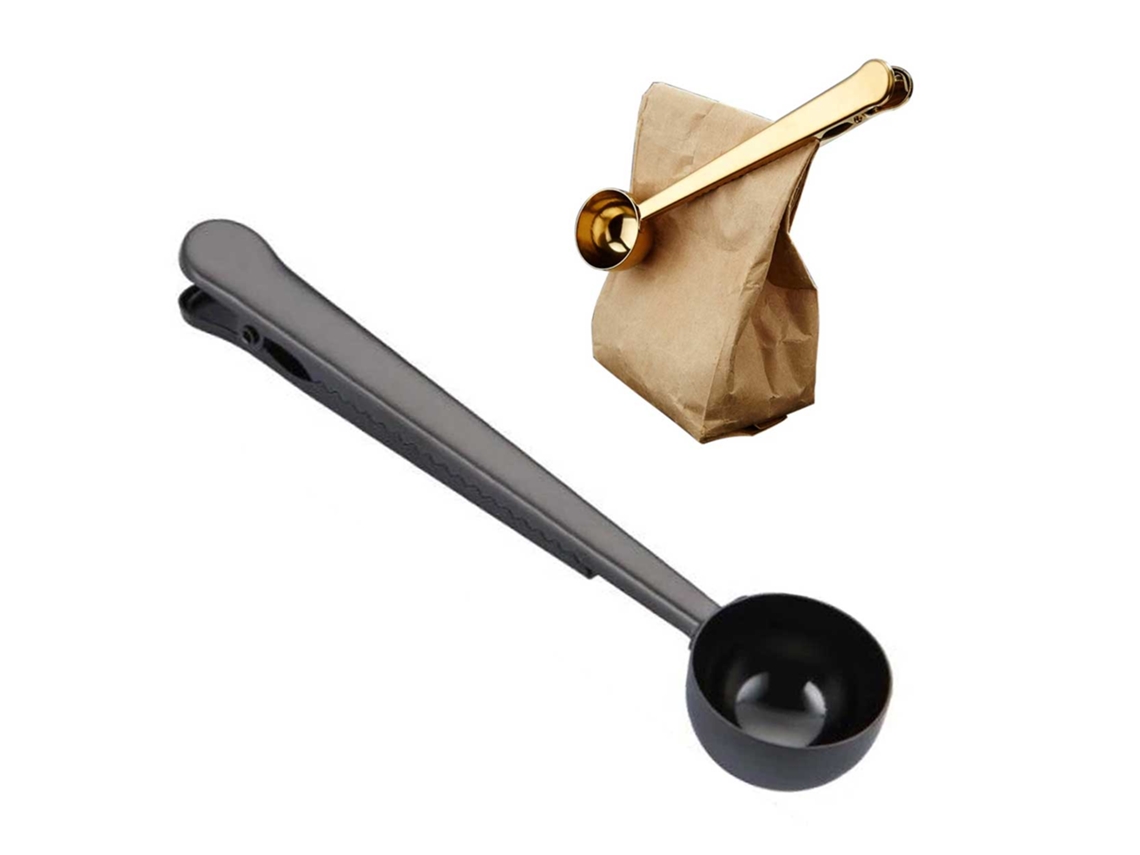 Medidor De Café Com Clipe Preto Colher Medidora Para Saquinho Para Máquina De Café Com Design Reutilizável E Fácil Limpeza