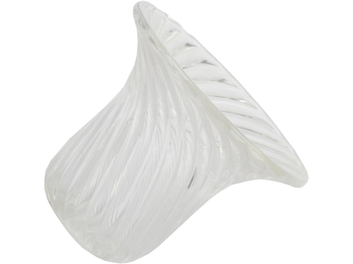 Abajur Decorativo Simples Em Vidro Transparente Para Luminária De Cabeceira.