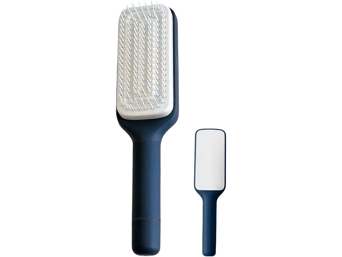 Escova De Cabelo Autolimpante E Retrátil Design Antiestático, Uma Solução Prática Para A Limpeza Do Couro Cabeludo Ideal