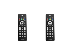2 Controles Remotos De Substituição Rc2023601 Compatíveis Com Tvs Lcd Smart Philips Rc2023601/01, 42pfl7422 E Rc2023617/01.