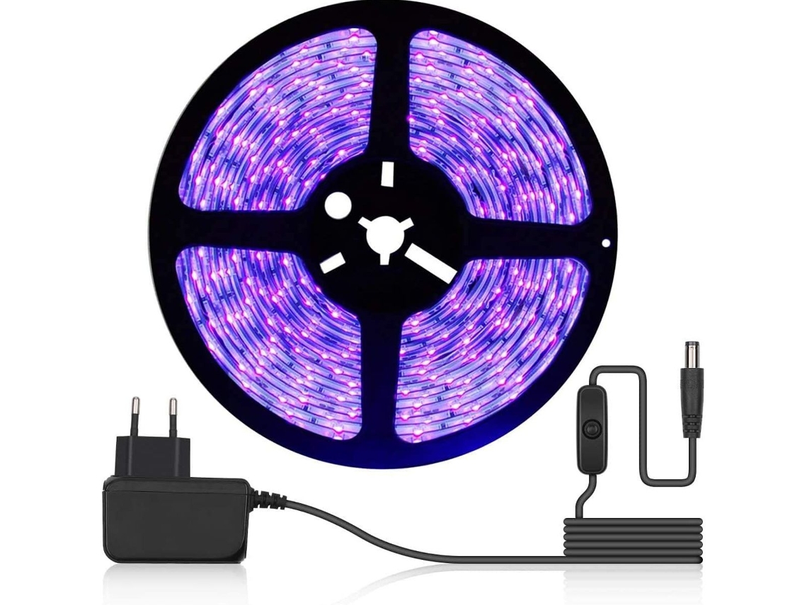 Fita de Led Uv de 5 M com 300 Leds Autoadesiva BRILVIBERA