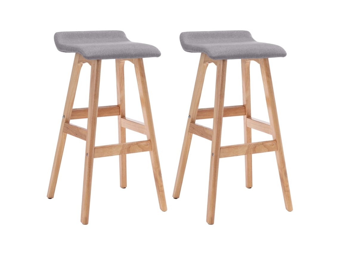 Bar Chair, Bar Chairs Vidaxl Cinzeto Tecido (n/a)