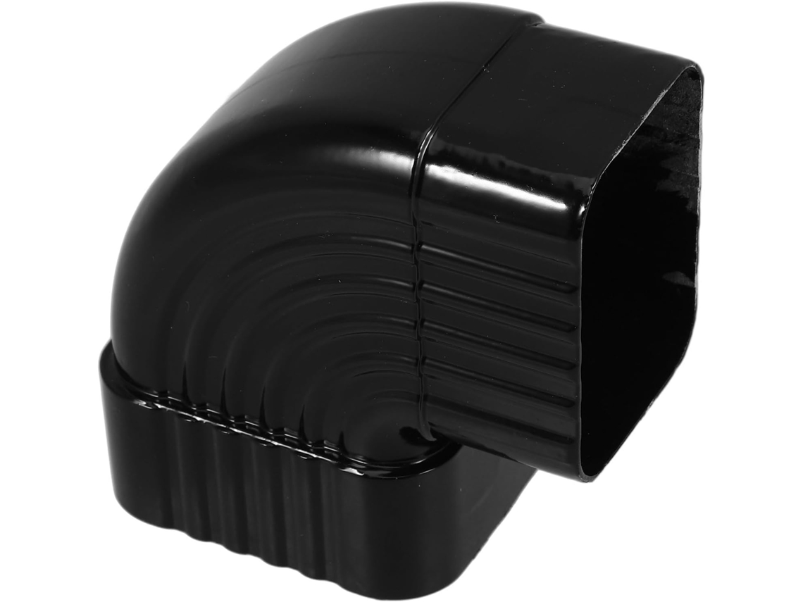 Adaptador De Cotovelo Em Liga De Alumínio, Preto, Instalação E Design Convenientes.