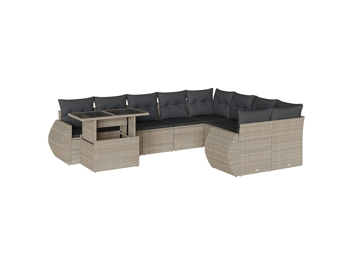 Garden Sofa Set, Garden Sofa Sets Vidaxl Cinzeto Rattan / Vime (n/a)