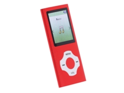 Leitor de MP3/MP4 de 128 GB com tela de 1,8 polegadas, portátil com HiFi, música para experiência visual (vermelho)