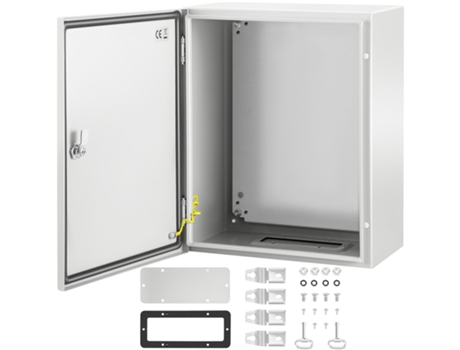 Caixa de conexão VEVOR para quadro elétrico 50x40x25cm aço carbono IP66