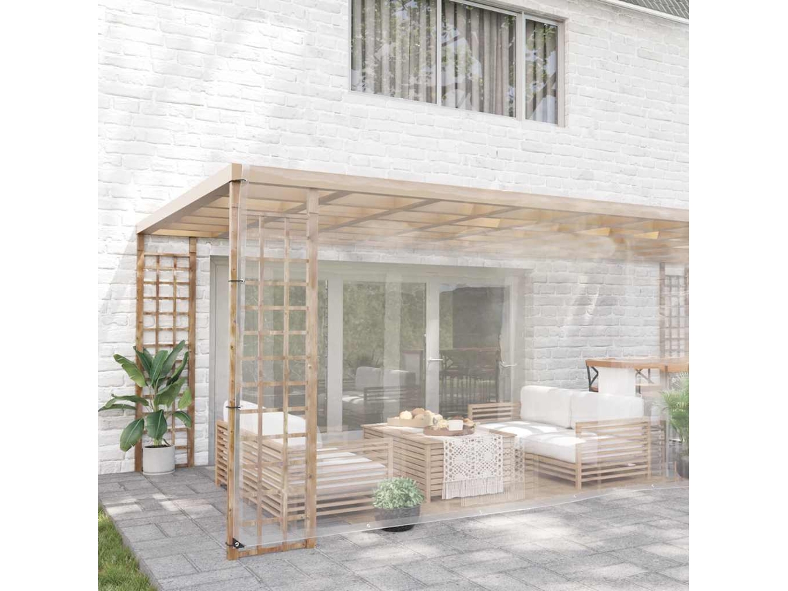 Maison Exclusive - Encerado Transparente Com Ilhós 6x10 M Pvc