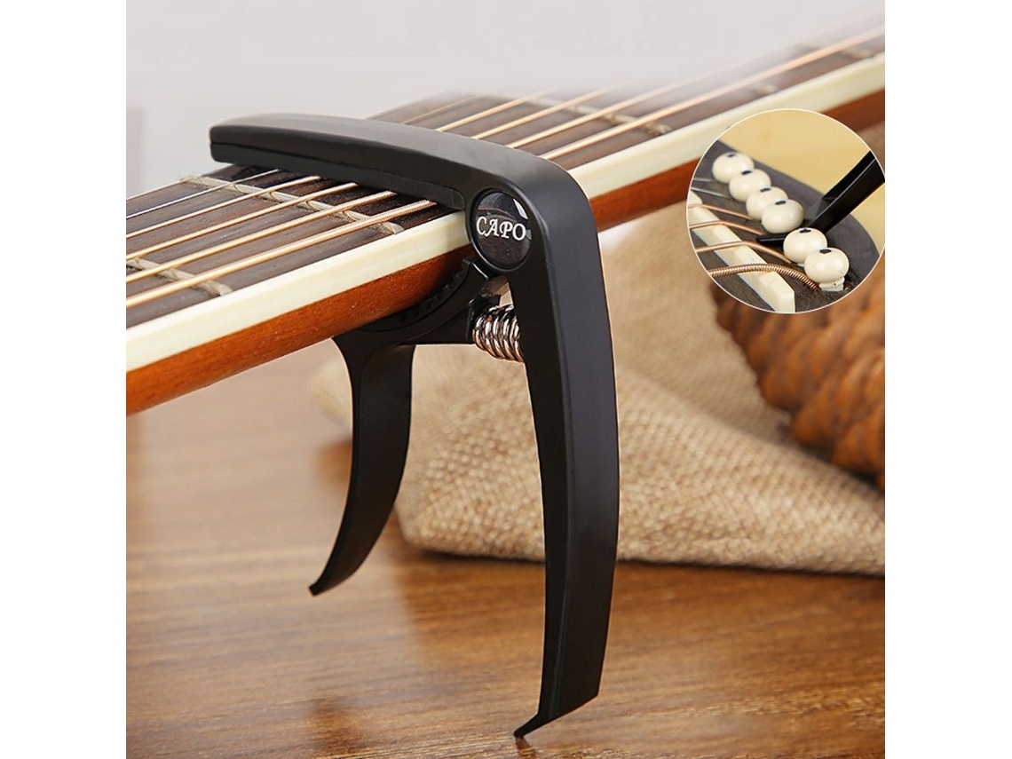 Lurelia Capotraste Com Afinador Para Guitarra
