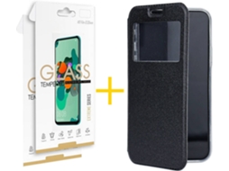 Kit Capa e 2 Películas Huawei P 30 Lite SKYHE Gandy Flip (Preto)