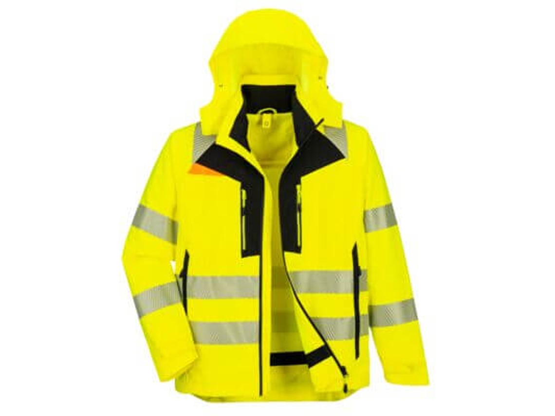 Jaqueta Dx4 De Alta Visibilidade 4 Em 1 / Laranja Preto / L Portwest