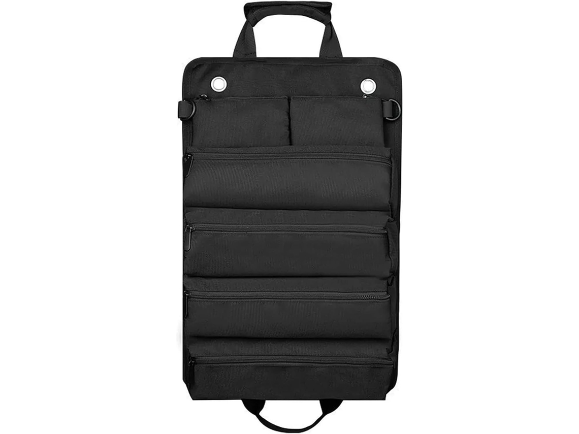 Bolsa Para Ferramentas Ganazono, Portátil, Em Tecido Oxford Preto, Com Múltiplos Compartimentos, Organizador Resistente