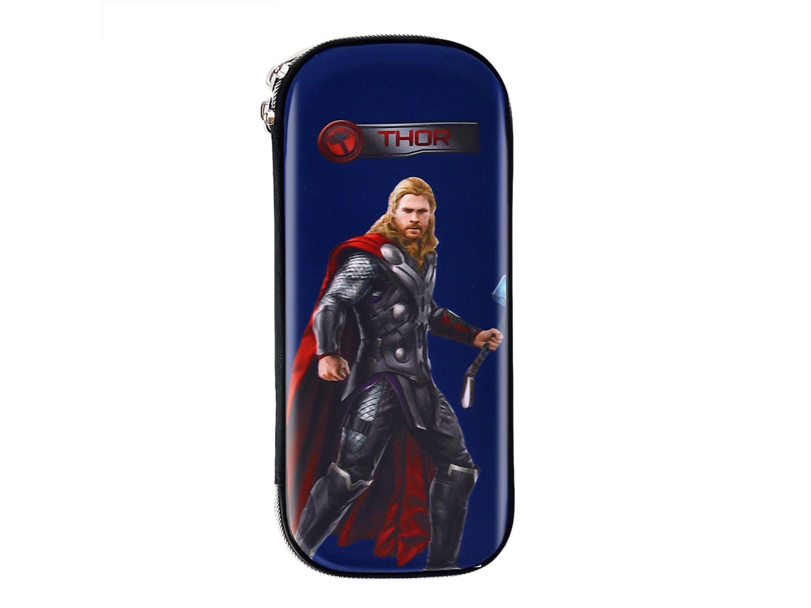 Estuche De Lápices Cute Cartoon Resistente Al Golpe Cremallera Metalica Ligero Portátil Durable Gran Capacidad Thor