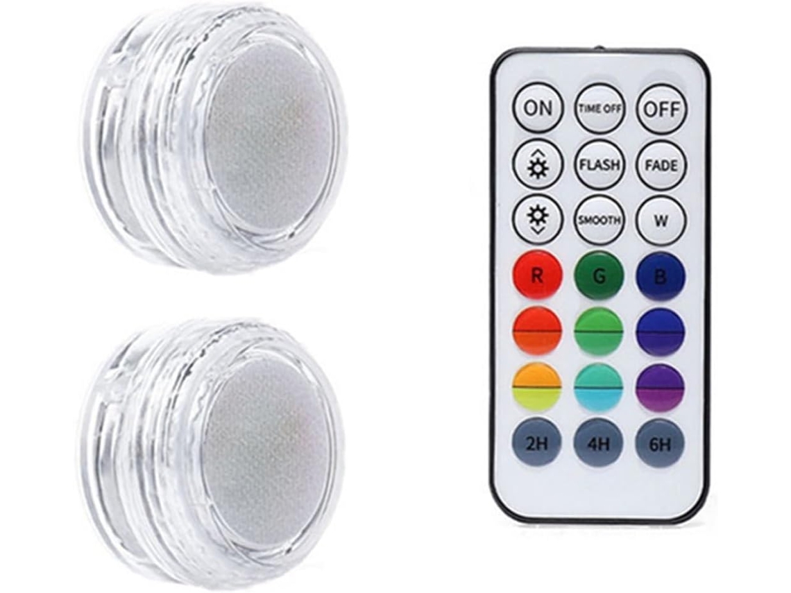 Luzes Submersíveis Led Prova Piscina Velas Bateria Vasos Controlador Mini D Água Lago GOKOCO