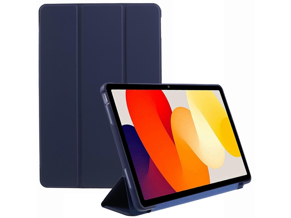Capa protetora com suporte triplo E em textura de favo de mel para Xiaomi Redmi Pad Se, azul escuro Hengrongshen